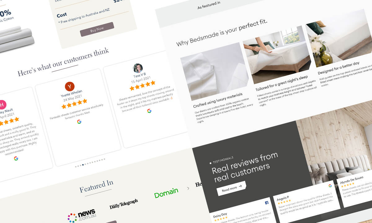 Deepend conducted a data-driven UX audit to identify friction points in Bedsmade’s e-commerce experience.