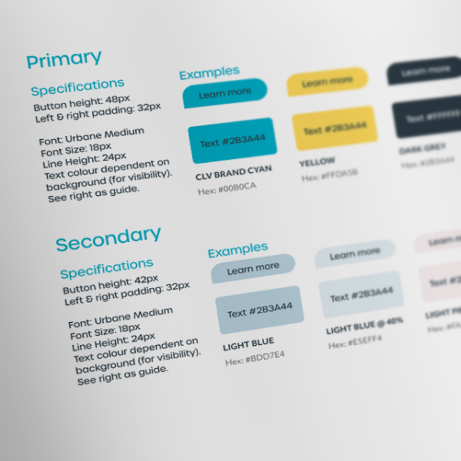 Screenshot of CLV Brand Guide