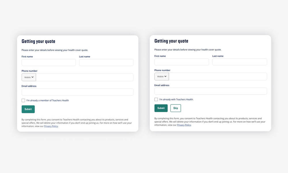 Deepend does A/B testing for Teacher's health's modules as ongoing improvements to stay ahead of the curve. 