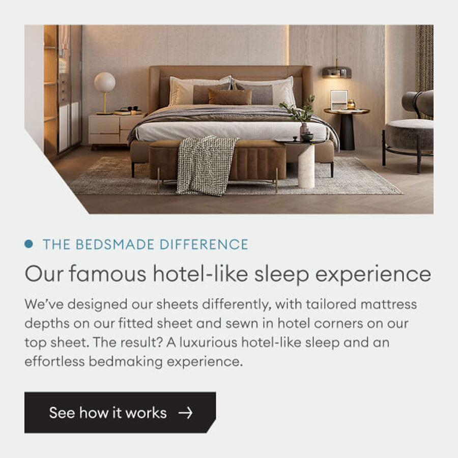 Screenshot from Bedsmade website showing CTA repositioning
