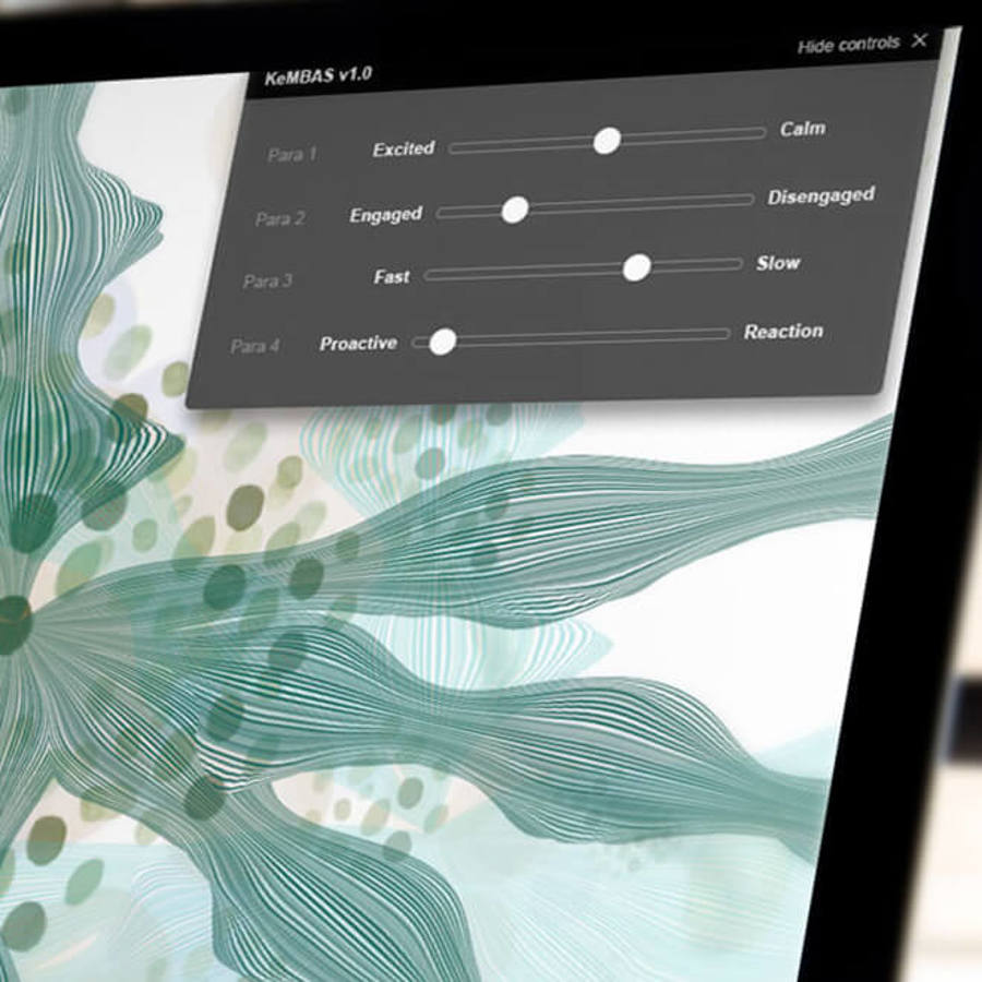 Example of KeenMind Brain Art Software (KeMBAS), a tool for artistically interpreting brain activity