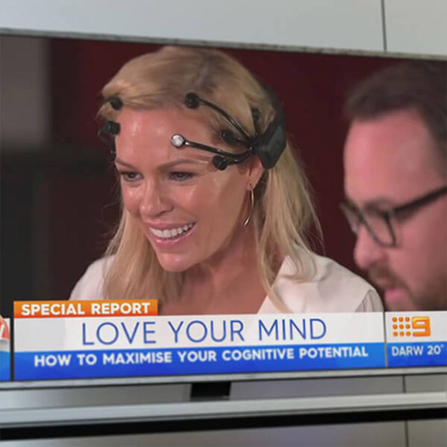 Screenshot from Channel 9 news coverage of Love your Mind campaign